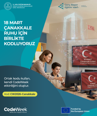 18 MART ÇANAKKALE RUHU İÇİN BİRLİKTE KODLUYORUZ