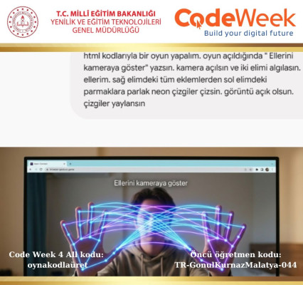 Yapay Zeka; Oyunumu kodla!