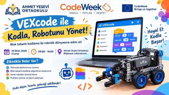 VEXcode ile Kodla, Robotunu Yönet!