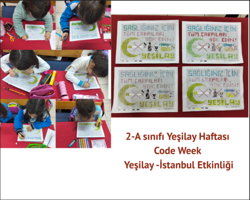 Beykoz Sadettin Gökçepınar İlkokulu 2-A Code Week Yeşilay -İstanbul Etkinliği