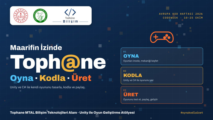 Maarifin İzinde Toph@ne Oyun Laboratuvarı: Kodla, Üret, Sonunda Oyna