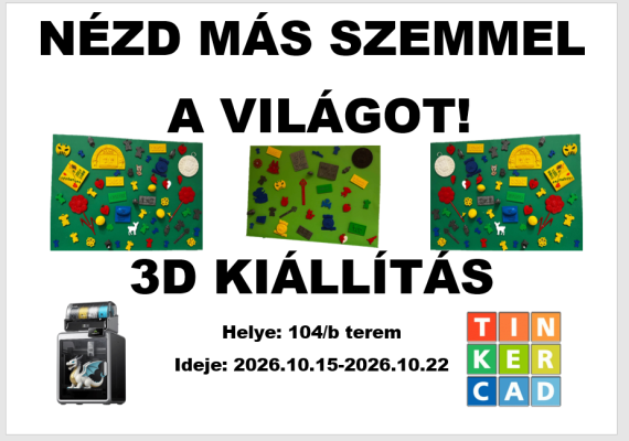 3D kiállításhoz faliképet készíteni