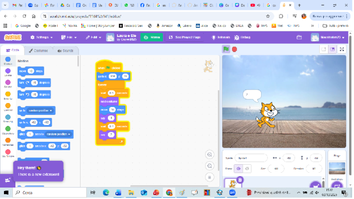 In giro con il gattino Scratch 4 A