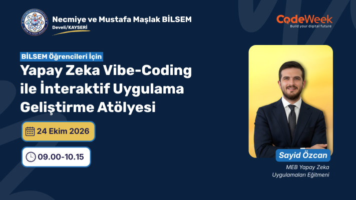Yapay Zeka Vibe-Coding ile İnteraktif Uygulama Geliştirme Atölyesi