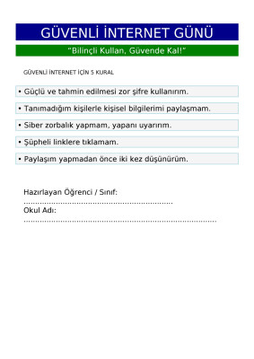 Güvenli İnternet Günü