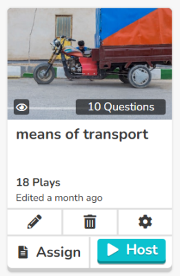 Let´s blooket again - unit 3- means of transport p6