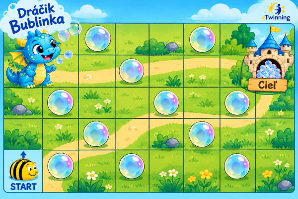 Little Dragon Bubble is Playing with Bubbles.