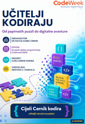 Učitelji kodiraju –Od papirnatih puzzli do digitalne avanture (Teachers Code – From Paper Puzzles to a Digital Adventure)