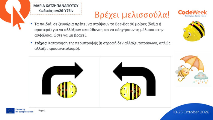 Βρέχει μελισσούλα!