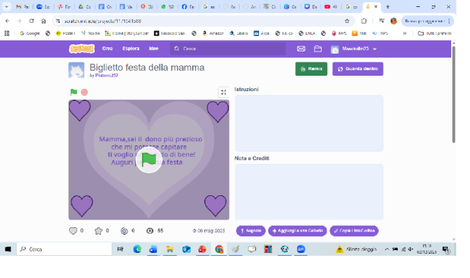 Un biglietto augurale per la mamma