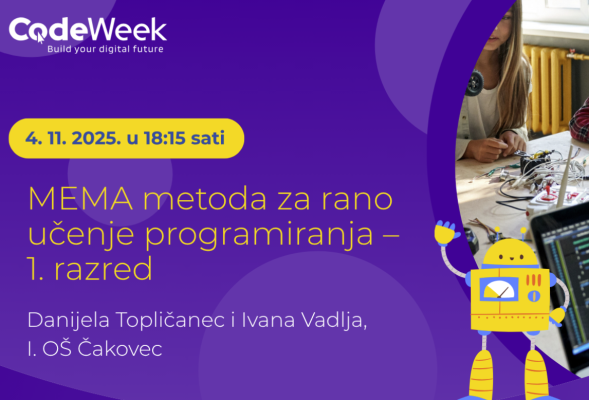 MEMA metoda za rano učenje programiranja – 1. razred