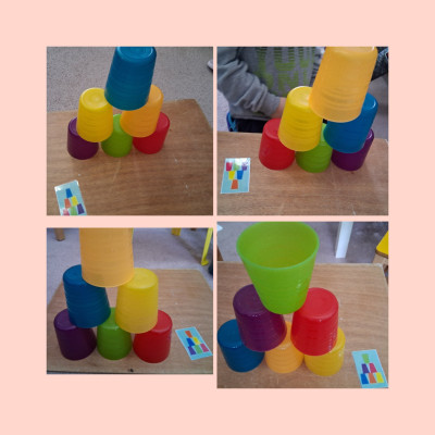 Color Cup Tower challenge