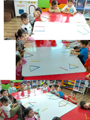 Renkli Çubuklarla Geometrik Şekilleri Kodluyorum