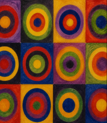 Digital rhythm of Kandinsky's art