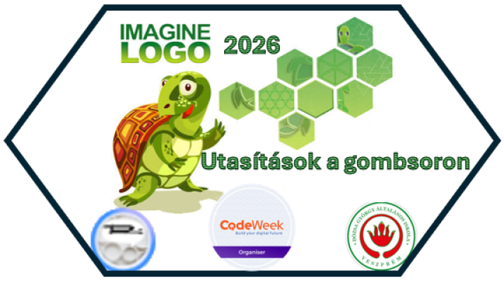 Imagine logo programozás 3-4. osztály. Gombsoron az utasítások