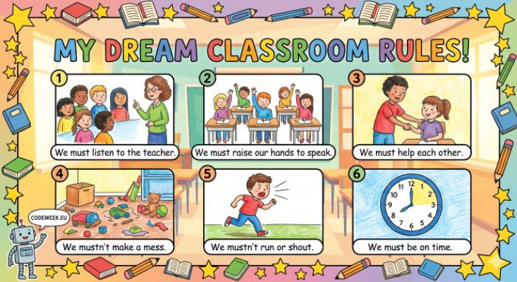 My Dream Classroom Rules Poster