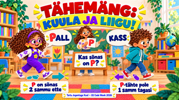 Tähemäng: kuula ja liigu!