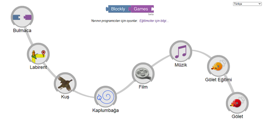 Blockly Nested Event Examples BLOCKLY GAMES ETKİNLİĞİ