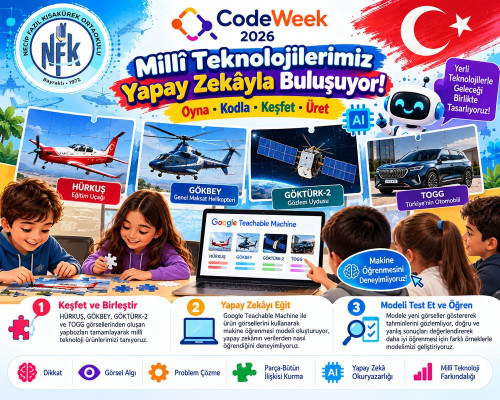 Millî Teknolojilerimiz Yapay Zekâyla Buluşuyor: Keşfet, Eğit, Üret!