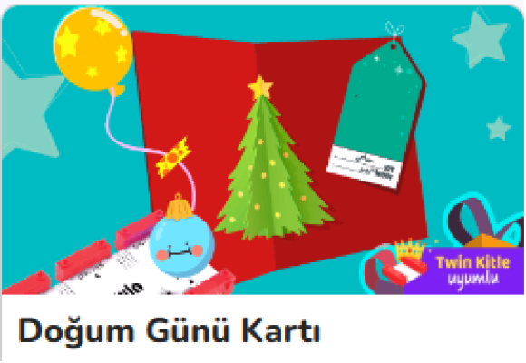TWIN CODE LAB İLE DOĞUM GÜNÜ KARTI HAZIRLIYORUM