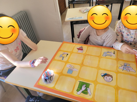 Lavarse las manos con Bluebot