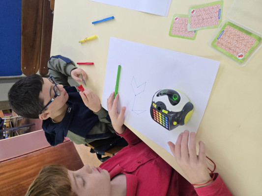 Desenhar com o robô BUBBLE