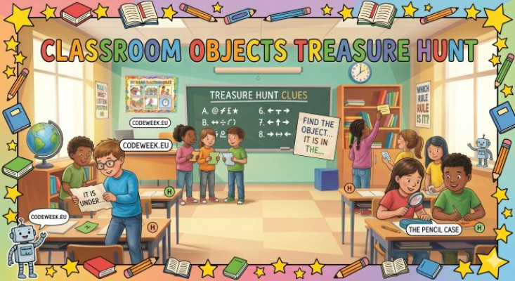 Classroom Objects Treasure Hunt