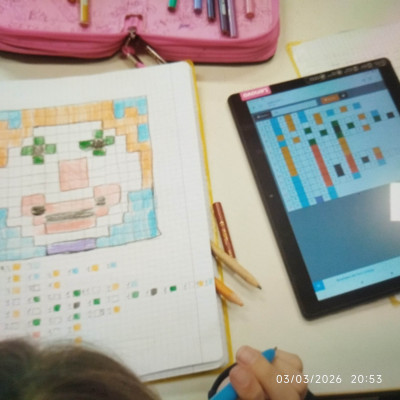 Pixel art di Carnevale