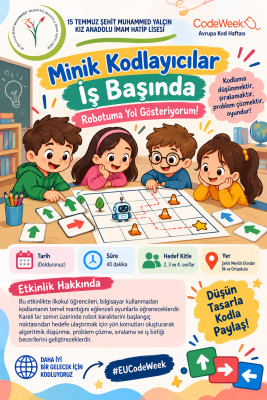 Minik Kodlayıcılar İş Başında: Robotuma Yol Gösteriyorum!