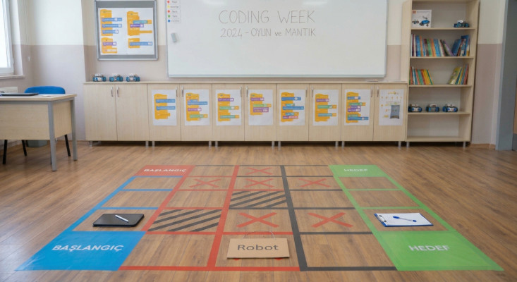 Dev Kodlama Parkuru – Robotu Hedefe Ulaştır!
