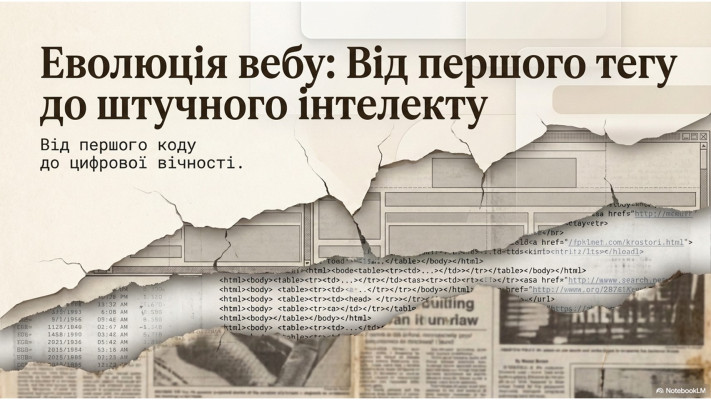 Еволюція вебу: Від першого тегу до штучного інтелекту К231