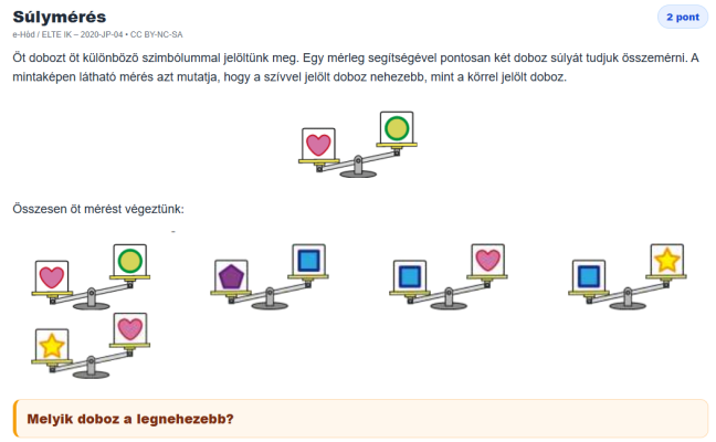 Vetélkedő E-hód feladatokból 6.a