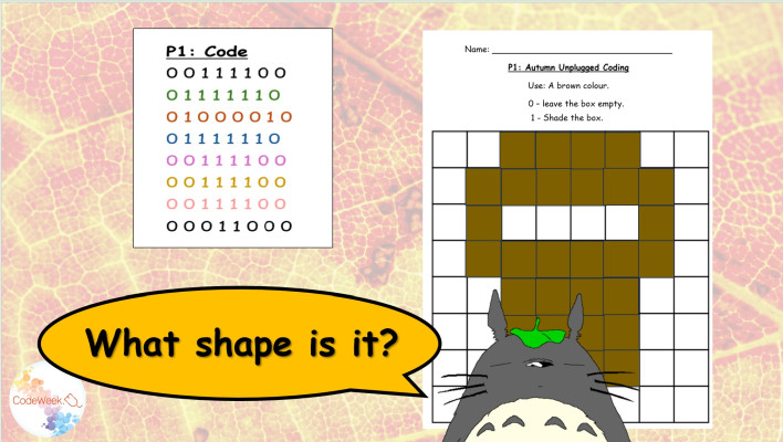 Autumn Binary Mystery Pictures