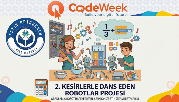 Kesirlerle Dans Eden Robotlar Projesi