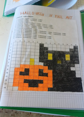 Halloween in pixel art