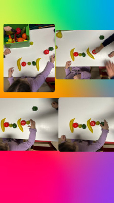 Βάλε τα φρούτα και τα λαχανικά σύμφωνα με το μοτίβο