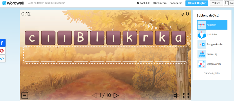 Unutulan Meslekler Oyun Çalışması