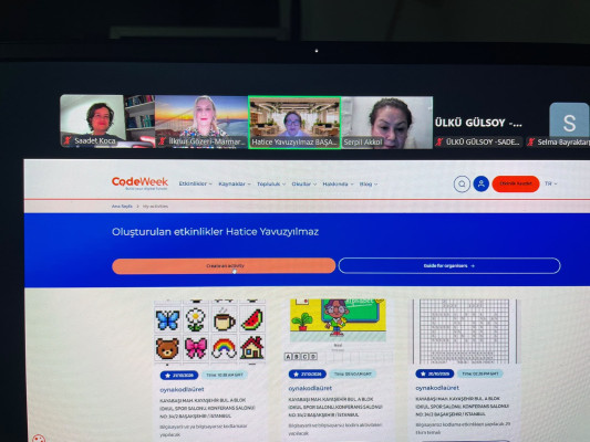 Codeweek Eğitimleriİstanbul İl Millî Eğitim Müdürlüğü  Sınıf Öğretmenliği Atölyeleri