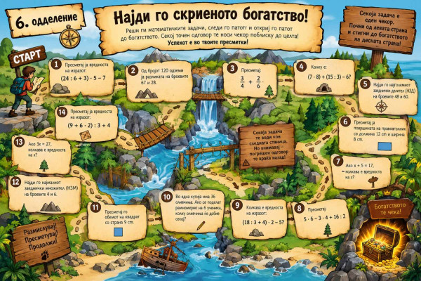 🏴‍☠️ Дигитален лов на скриеното богатство: Математичка авантура со micro:bit! 🤖