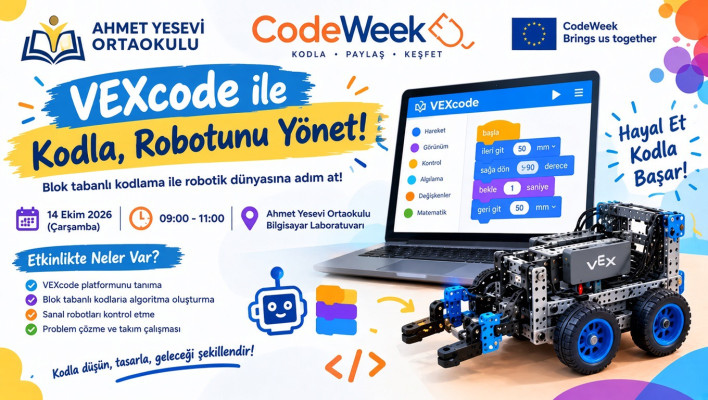 VEXcode ile Kodla, Robotunu Yönet!