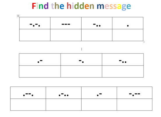 Find the hidden message