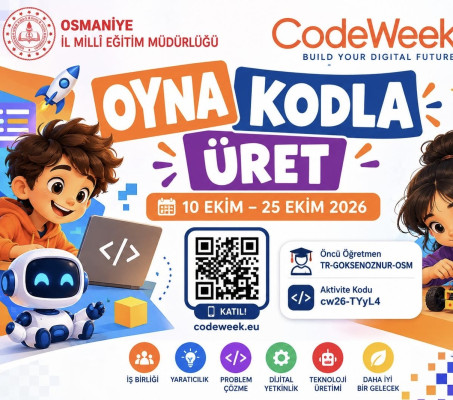 OYNA, KODLA, ÜRET! Osmaniye CodeWeek 2026