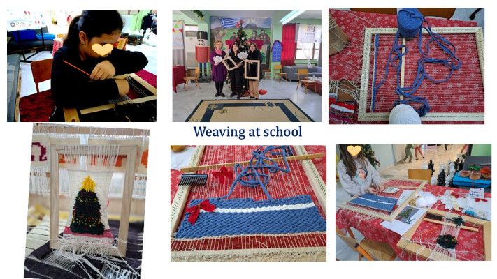 Weaving at school