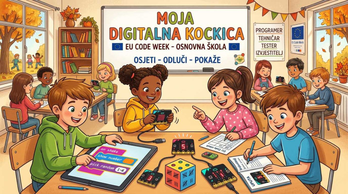 Digitalna kockica – prvi koraci s micro:bitom