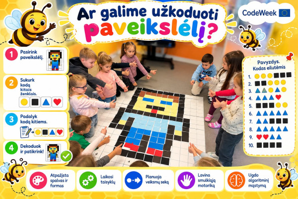 Ar galima užkoduoti paveikslėlį?