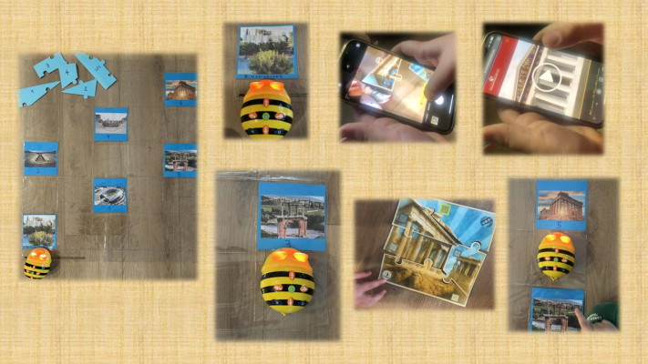 H bee bot πάει στον Παρθενώνα!