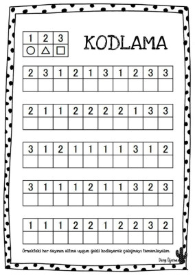 Sayıları geometrik şekillerle kodlama