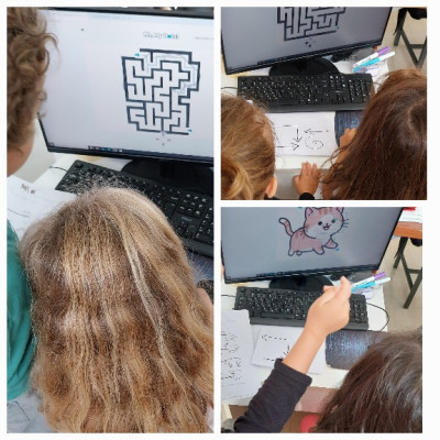 Aνακαλύπτω τι βρίσκεται στο λαβύρινθο ακολουθώντας τις βασικές εντολές προγραμματισμού