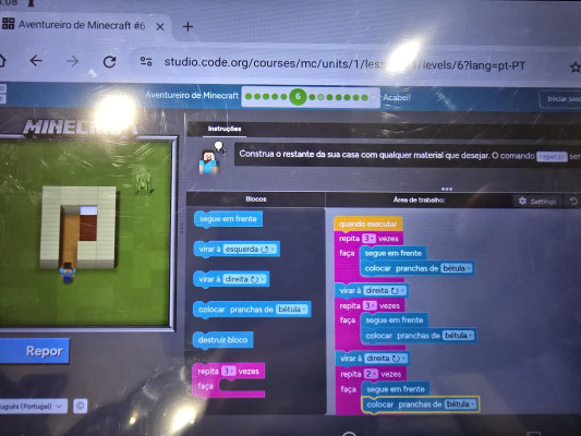 Jogos usando o "Minecraft".