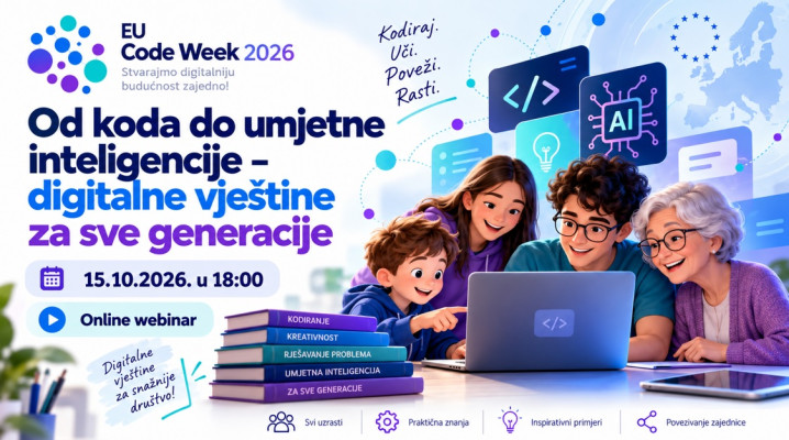 Od koda do umjetne inteligencije - digitalne vještine za sve generacije